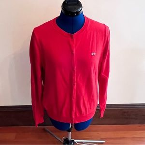 Orange Vineyard Vines Cardigan Sweater
